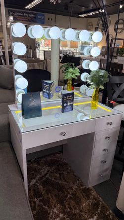 White Vanity Set