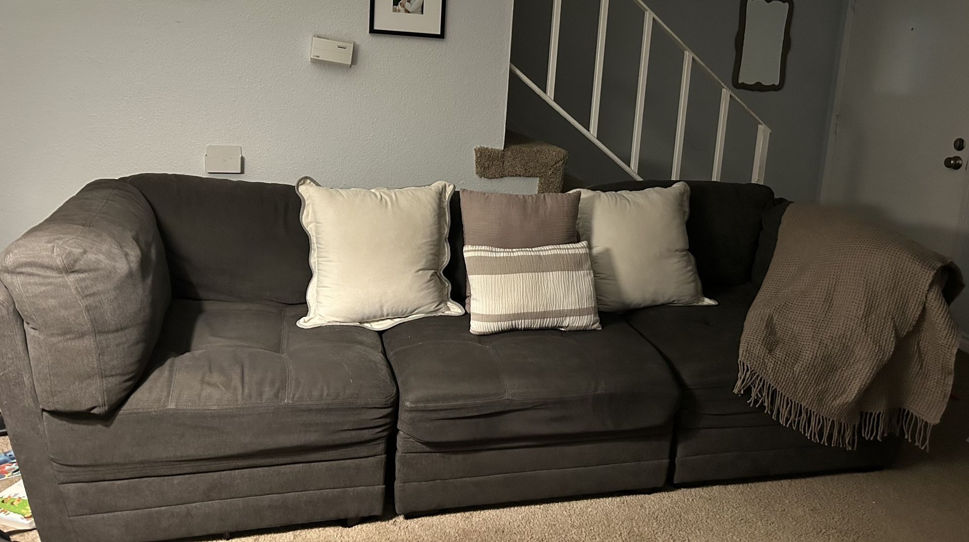 Dark Grey Couch 