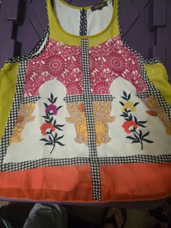 Vineet Bahl Printed Sleeveless Top