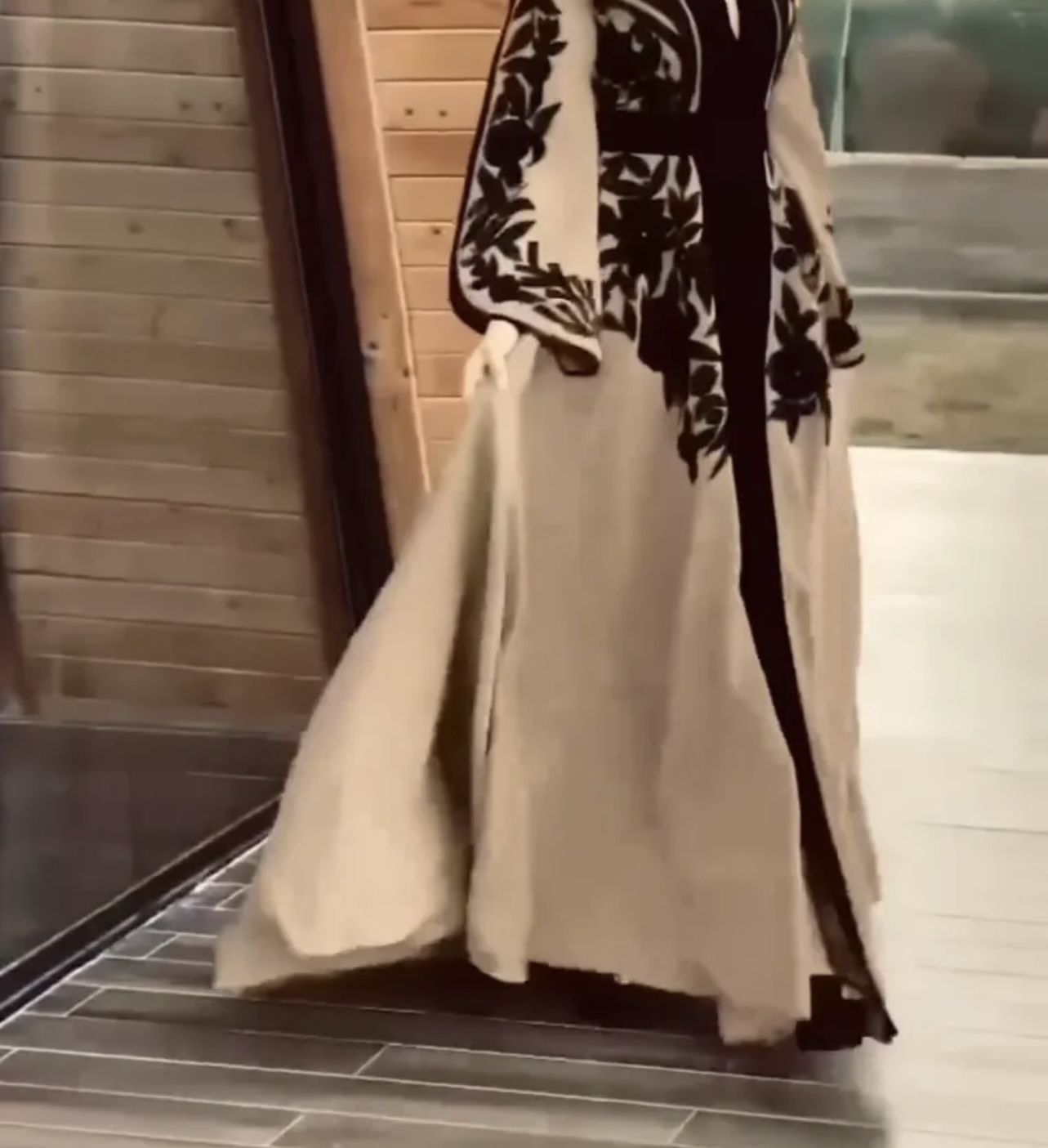 Tan Maxi Dress Abaya EU Size 44