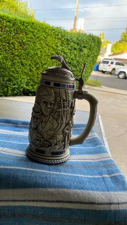 Marines Military Collectible Beer Stein with Lid