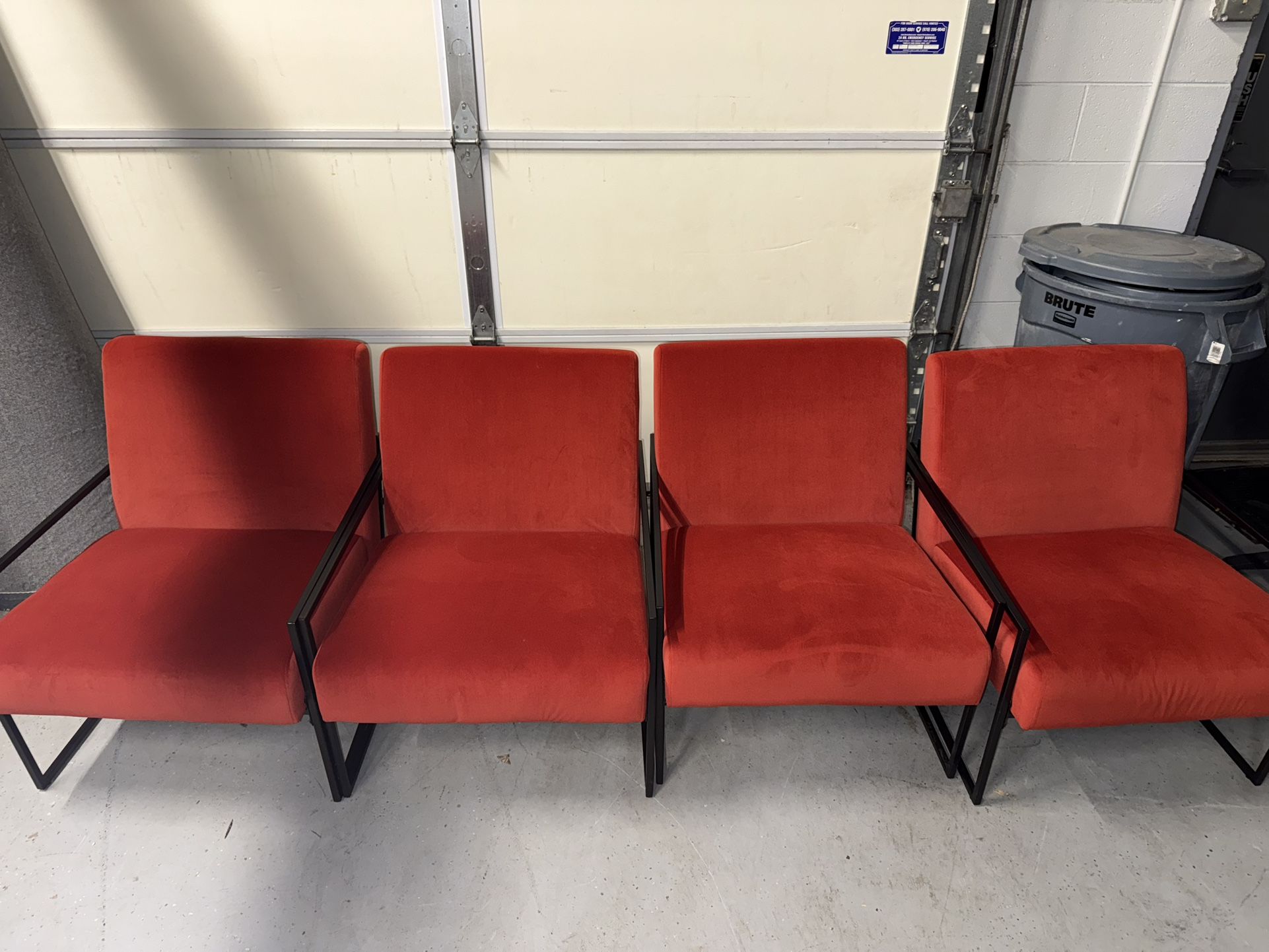 Red Velour Chairs