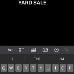 YARD SALE 1/12/25 SILVER CREEK 7AM