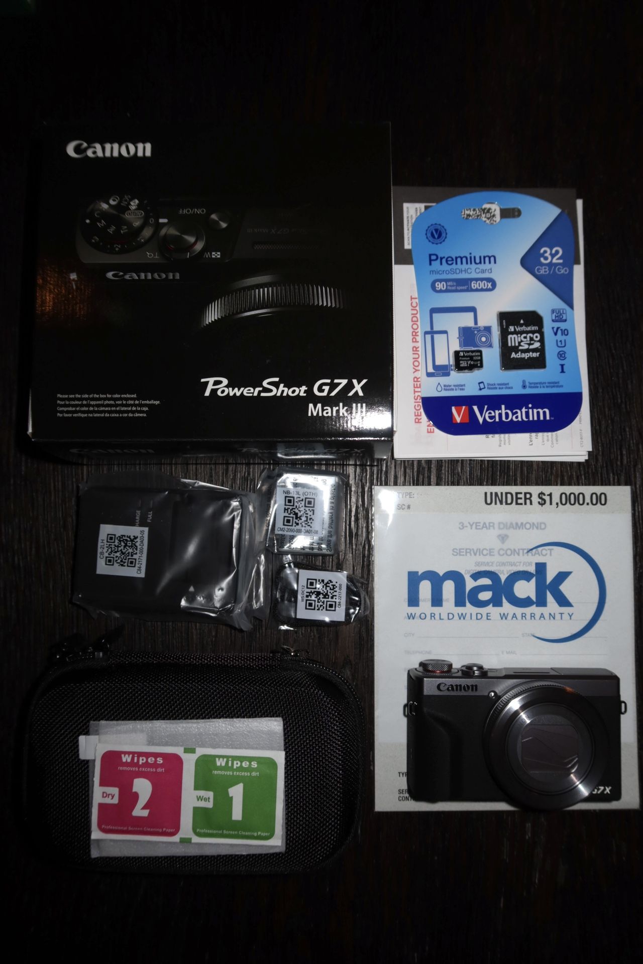 Canon G7X Mark III Kit + 3 YRS WARRANTY