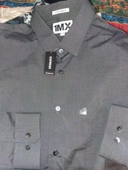 Express gray long sleeve dress shirt