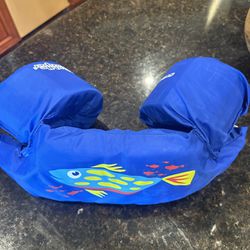 Stearns Puddle Jumper Child's Swim Vest Arm Bands 30-50 Lbs Blue Shark 