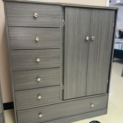 Grey Pacoima Closet Wardrobe New Ropero Armoire 