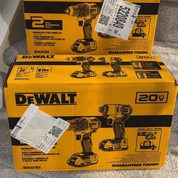 3 Dewalt Drill Sets 