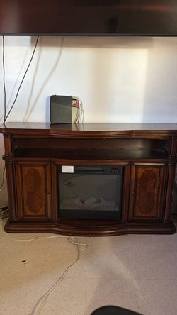 Fireplace TV stand