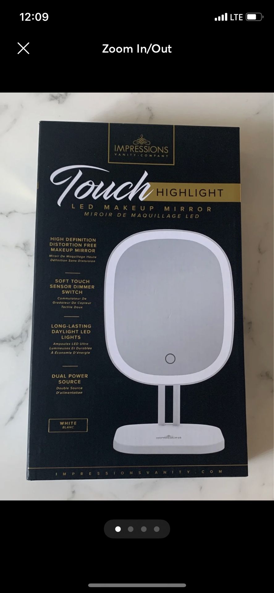 Touch Highlight LED Vanity Mirror 