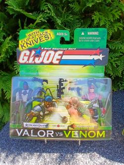GI Joe Valor vs. Venom Heavy Duty and Razor Claw Action Figure New And Sealed