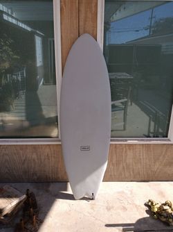 Helm soft top hard bottom fish surfboard
