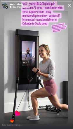 Tonal Smart Home Gym - Excellent Condition + Smart Accessories Included