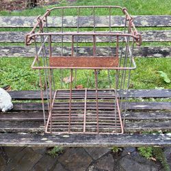 Vintage Rustic National Foods Metal Crate 