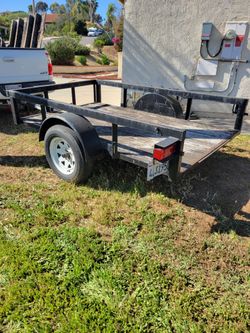 5x8 tilting bed utility trailer