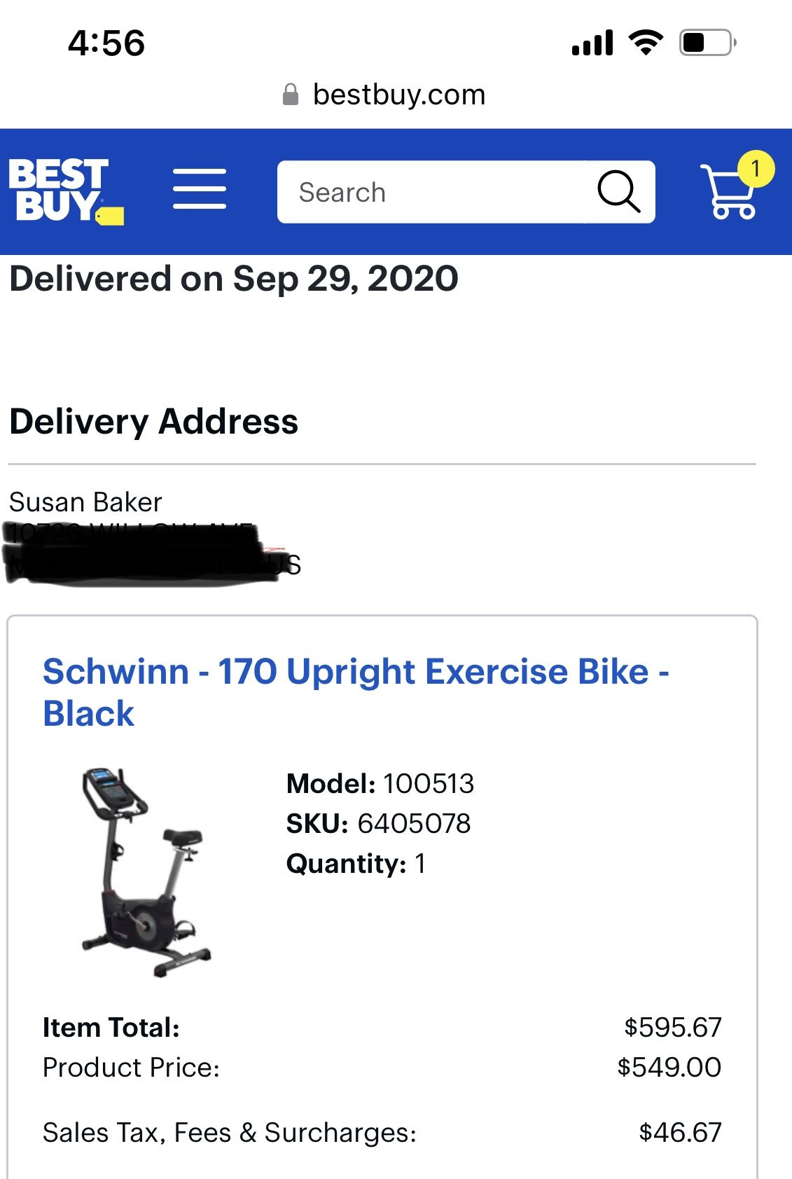 Schwinn Exercise Bike 