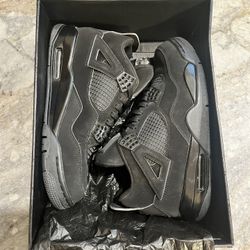 Black Cat Jordan 4s Retro 10.5