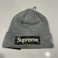 Supreme Box Logo Beanie “Grey Camo”