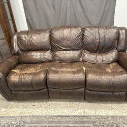 FREE RECLINER SOFA + LOVE SEAT + ARMCHAIR