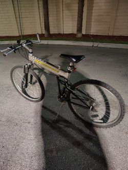  Silver 1997 Montague Hummer Mongoose Transport Paratrooper Folding MTB Bike Large 18" ~