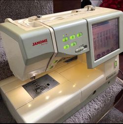 Janome MC 11000 3 in 1 Embroidery Sewing Quilting Machine with Cover Case