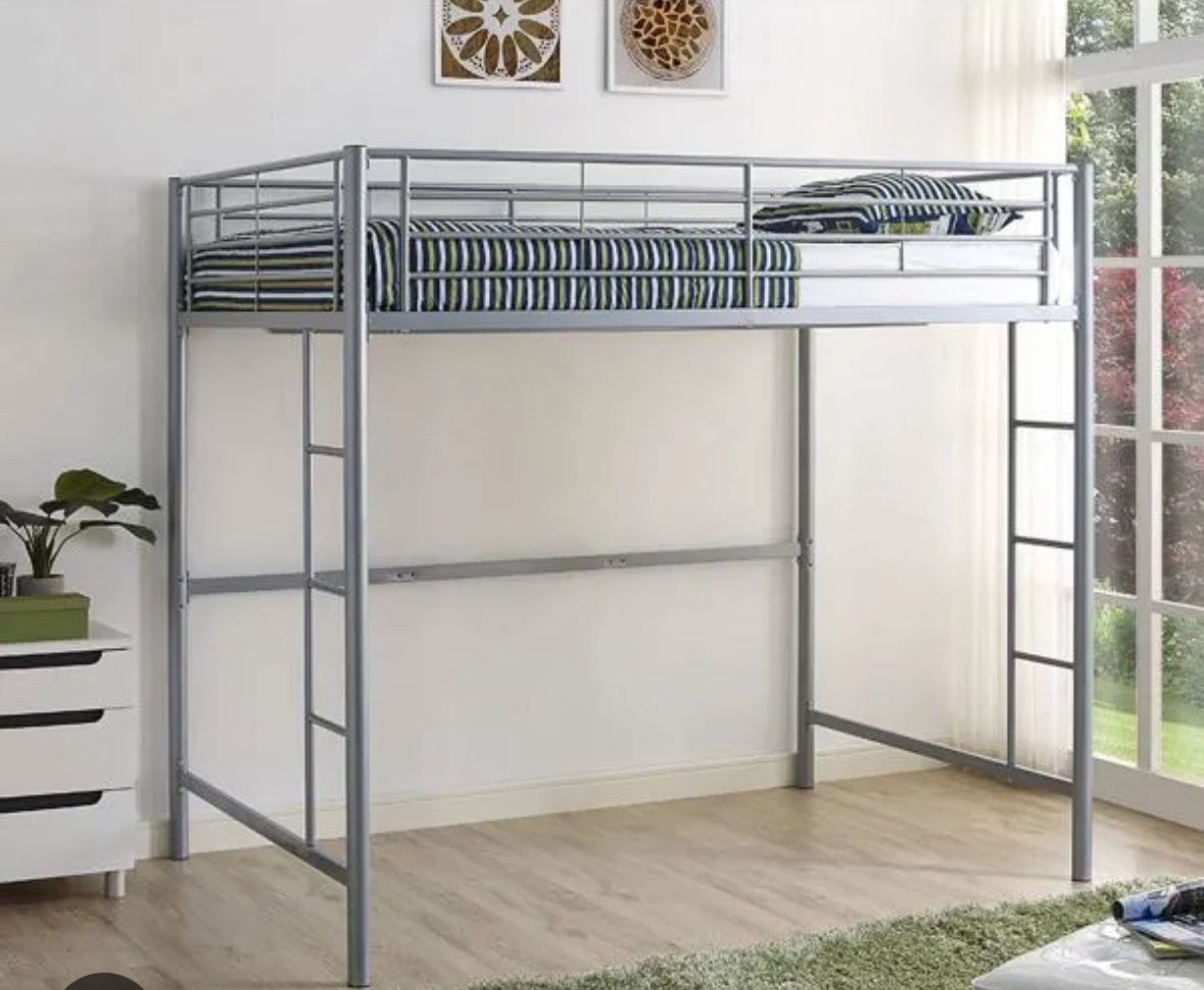71.2” Loft Frame W/ Twin Mattress