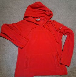 Columbia Women's Size Small Red Pullover Hoodie kangaroo pocket