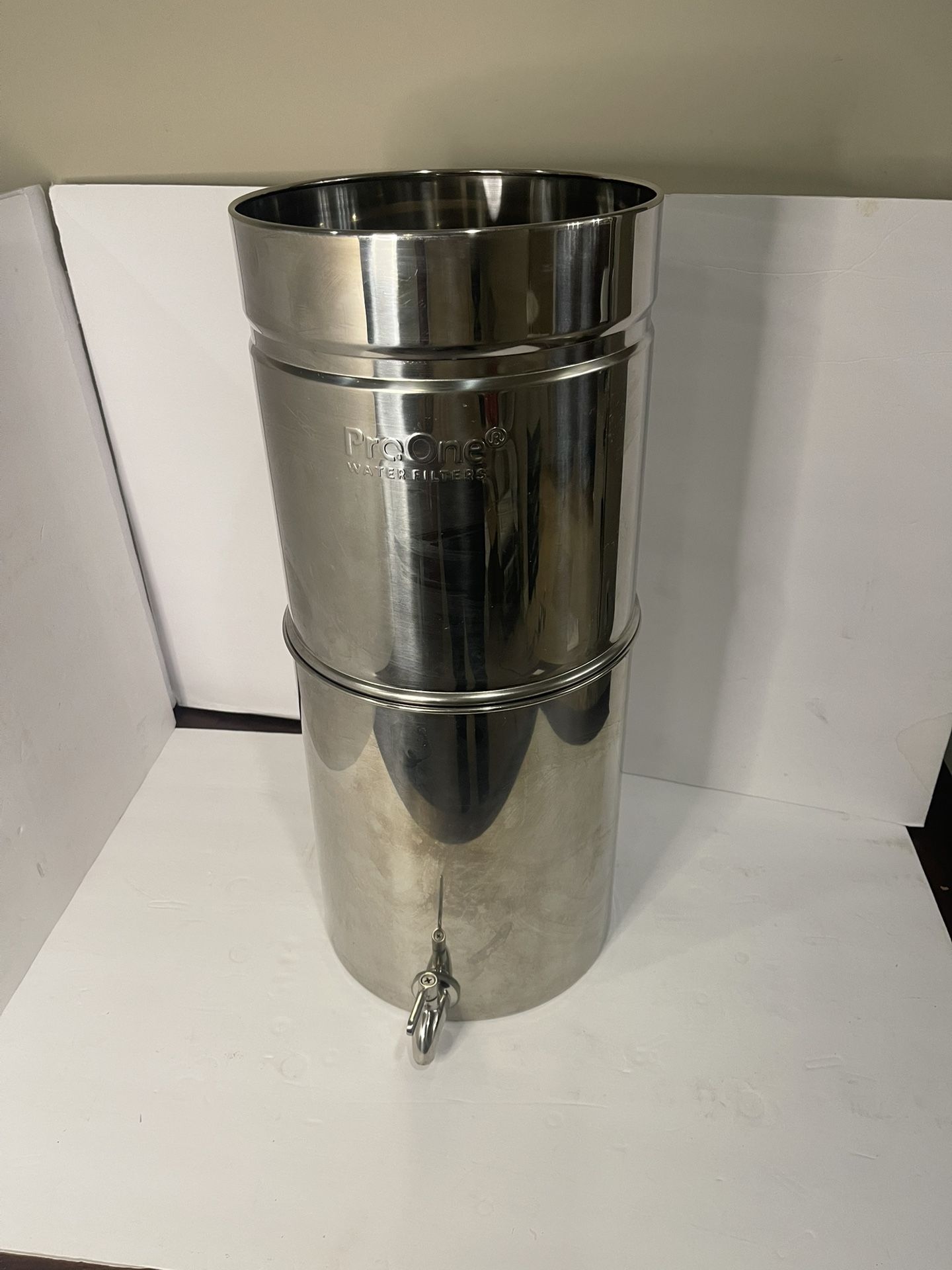 ProOne stainless-steel gravity water filter Tanks only