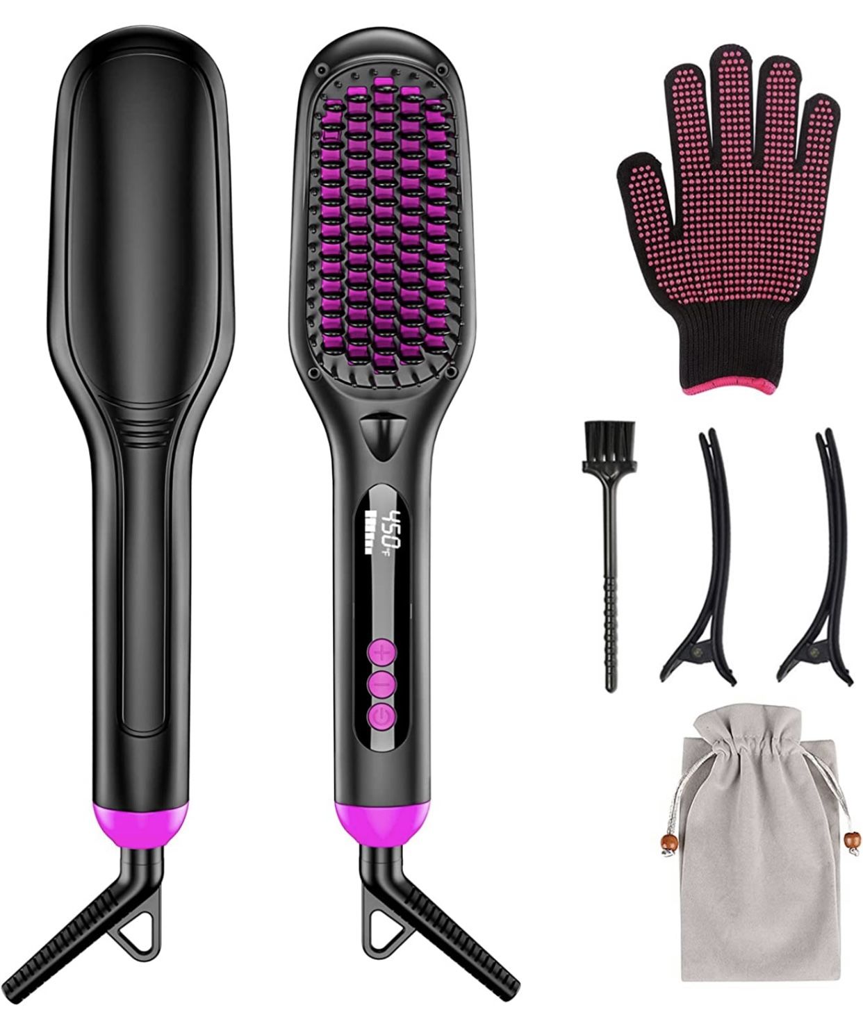 Hair Straightener Brush 