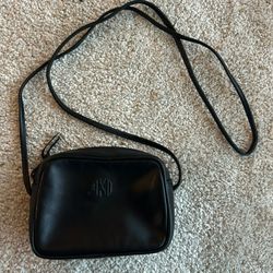 Vintage Anne Klein II Leather Crossbody Bag Small – with Mirror, Great Condition