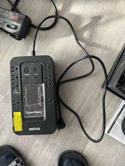 CyberPower EC550G Ecologic UPS Battery Backup and Surge Protector, 550VA/330W, 8 Outlets, ECO Mode, Compact, UL Certified