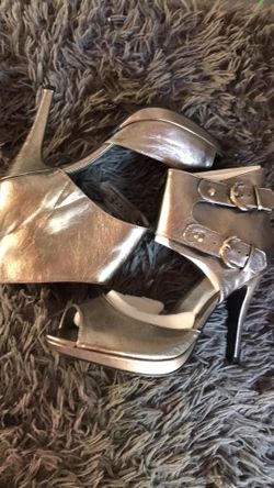 Silver heels