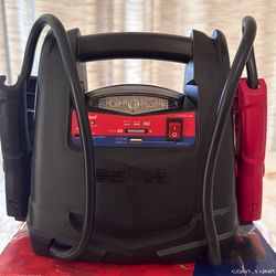 Schumacher Electric 1200A Lithium Car Battery Jump Starter and Power Station, 4-in-1 Solution, 150-PSI Air Compressor, 2.4A USB Charging, for 12V Powe