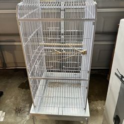 Large Bird Cage With Supplies 