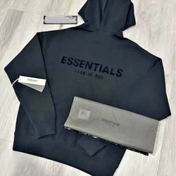 Black Essential Hoodie