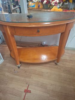 Half moon console table