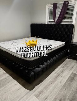 NEW KING BED FRAME WITH MATTRESS