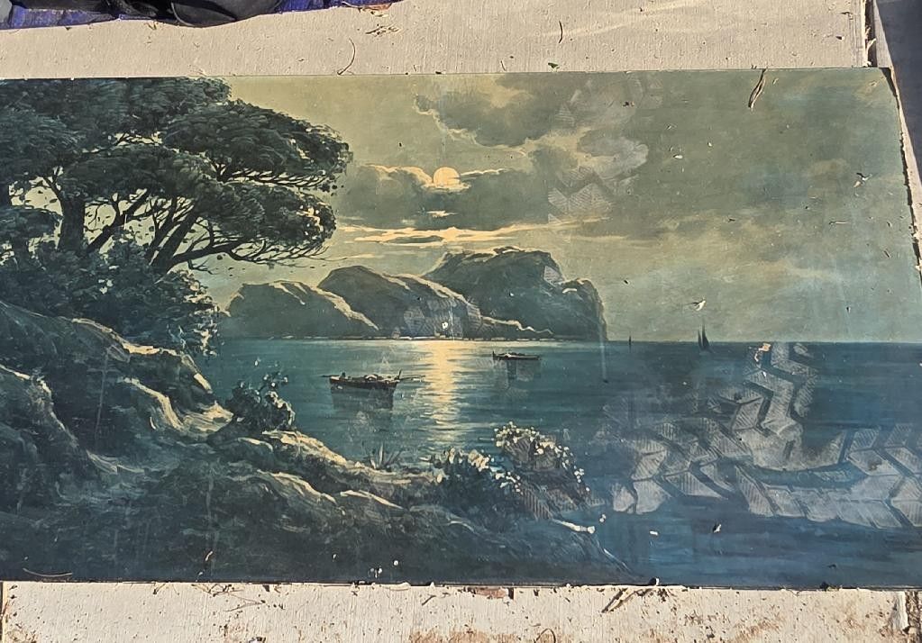 Antique Oil Painting Without Frame