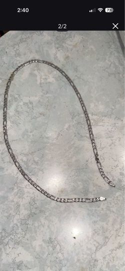 Silver Figaro Chain Necklace 925