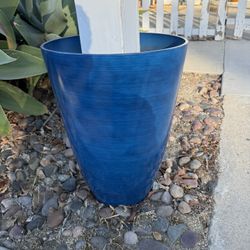 Large Blue Planter Pot