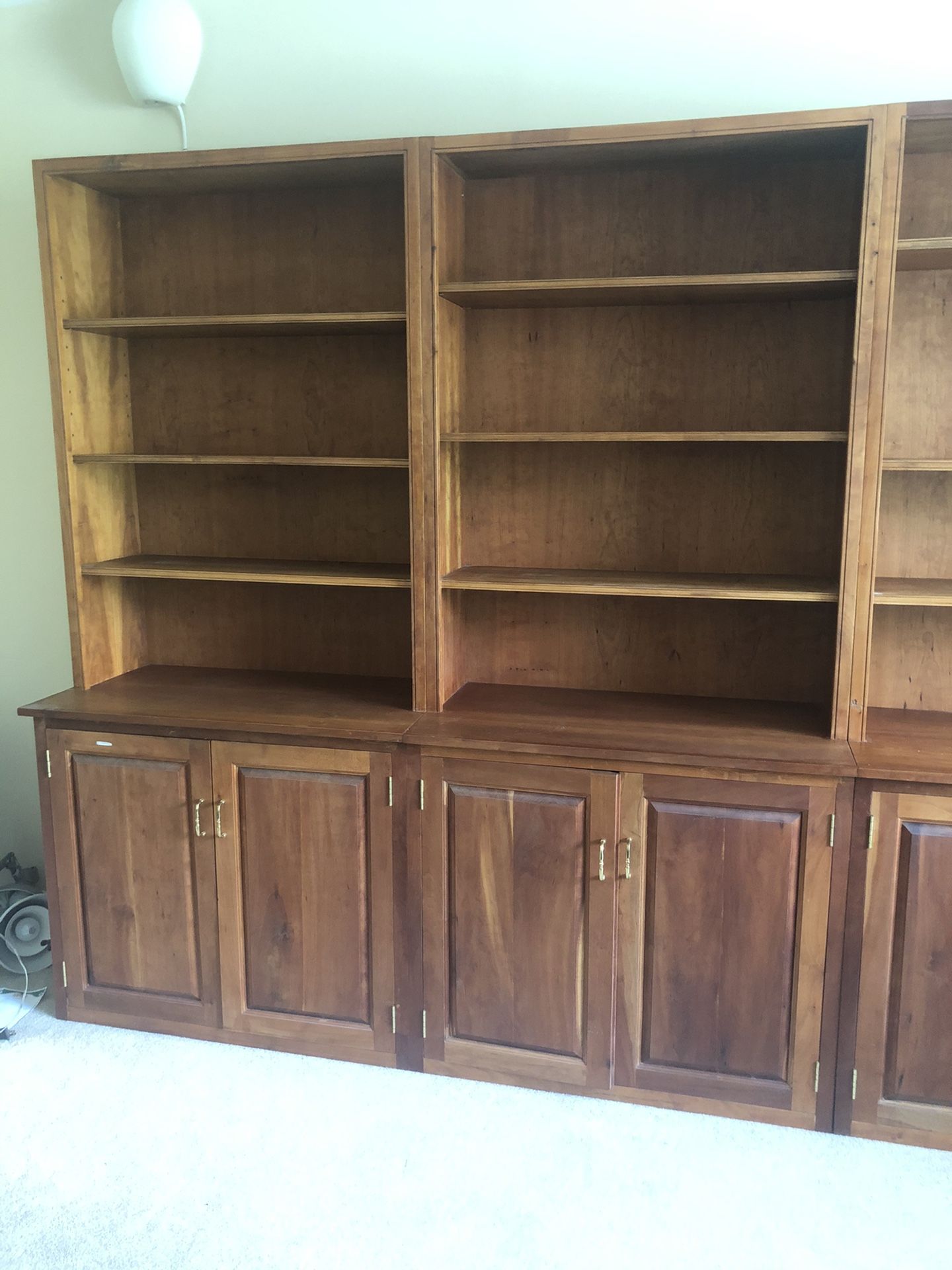 Bookshelves cabinet solid wood