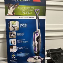 BISSELL CrossWave Pet Pro Multi-Surface Wet Dry Vac Vacuum Wash Purple New