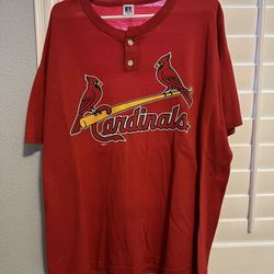 1990s VTG/RUSSELL TAG MLB CARDINALS RED BASEBALL TEE