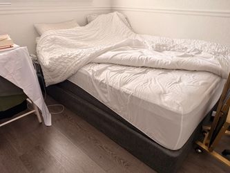 Coconut Grove Twin Mattress with Dark Gray Base
