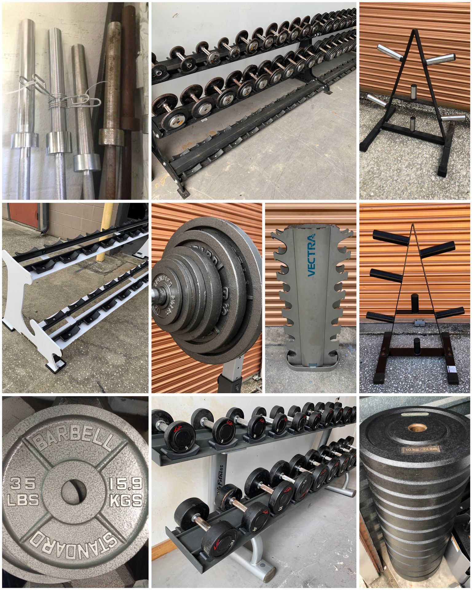 Dumbbells, Racks, Weight Trees, Barbells, Bumpers, Adjustable Dumbbells, Olympic Weight Plates