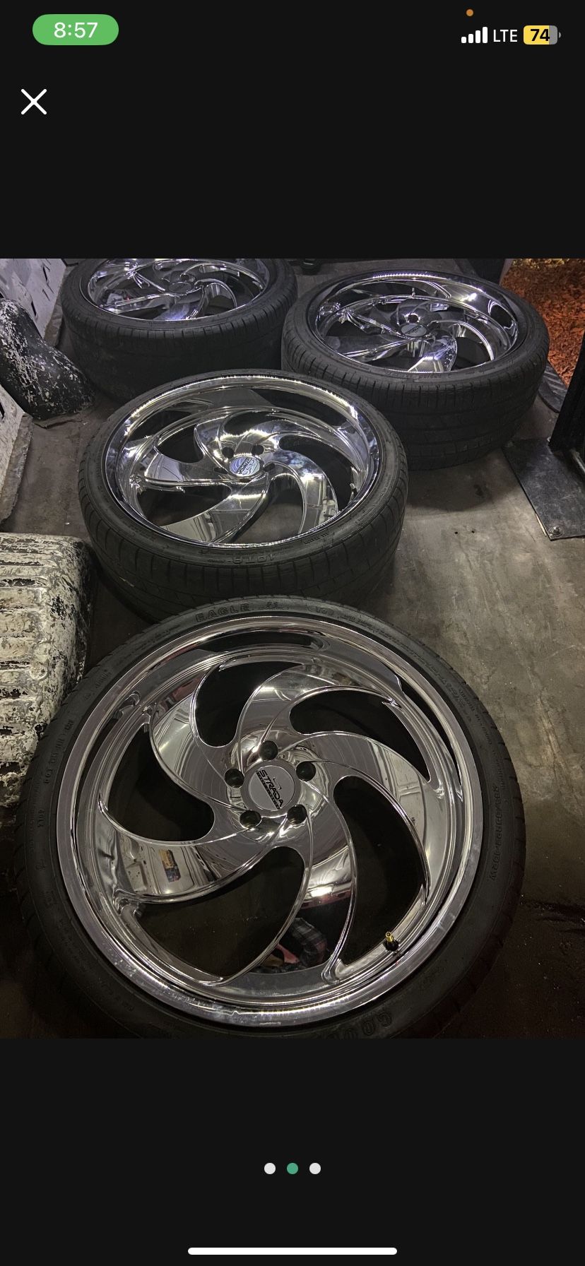 5 Lug Chrome Wheels