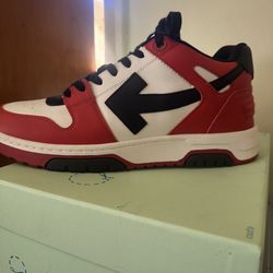 Off-White Out Of Office Sneakers (Red w/Black)