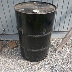 55 Gal Steel Barrel