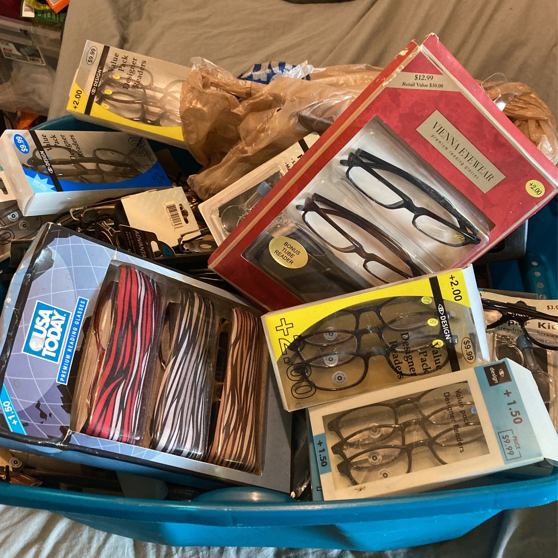 Sunglasses magnifiers repair kits the whole kit and caboodle 30 bucks for all of it