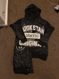 Rockstar Original MMVIII Rhinestone Hoodie Set